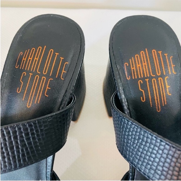 NEW! CHARLOTTE STONE NEW GINA
BLACK HEELS SIZE 9 - Picture 14 of 16